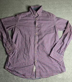 G.H. Bass & Co Men’s Heavy Stripped Flannel Shirt Long Sleeve Size S 100% Cotton